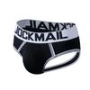 JOCKMAIL Men's Cotton Boxer Underwear Jockstrap Bottomless Mens Backless Trunks Brief Shorts (XXL, 338Black) view 1