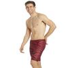 iSwim Men's & Boy's Jammer Swimsuit, UPF 50+ Sun Protection, Durable Polyester Spandex, Adjustable Drawstring Waist, Ideal for Competitive Swimming, Swirl - Red - 40 view 4