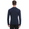 Cagola Men's Thermal Shirts with Thumb Loops Fleece Lined Long Sleeves Mid Weight Crew Neck Base Layer Tops Winter Workout Keep Warm Navy XXL view 2