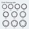 DJC Bike Chainring 130BCD 40T to 58T Round Chainwheel Narrow Wide Tooth Lightweight for 7 8 9 10 11 12 Speed Road Bike Folding Bike (54T) view 4