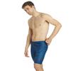 iSwim Men's & Boy's Jammer Swimsuit, UPF 50+ Sun Protection, Durable Polyester Spandex, Adjustable Drawstring Waist, Ideal for Competitive Swimming, Swirl - Blue - 40 view 2
