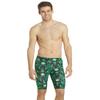iSwim Men's & Boy's Jammer Swimsuit, UPF 50+ Sun Protection, Durable Polyester Spandex, Adjustable Drawstring Waist, Ideal for Competitive Swimming, Varsity Blur - Green - 40 view 2