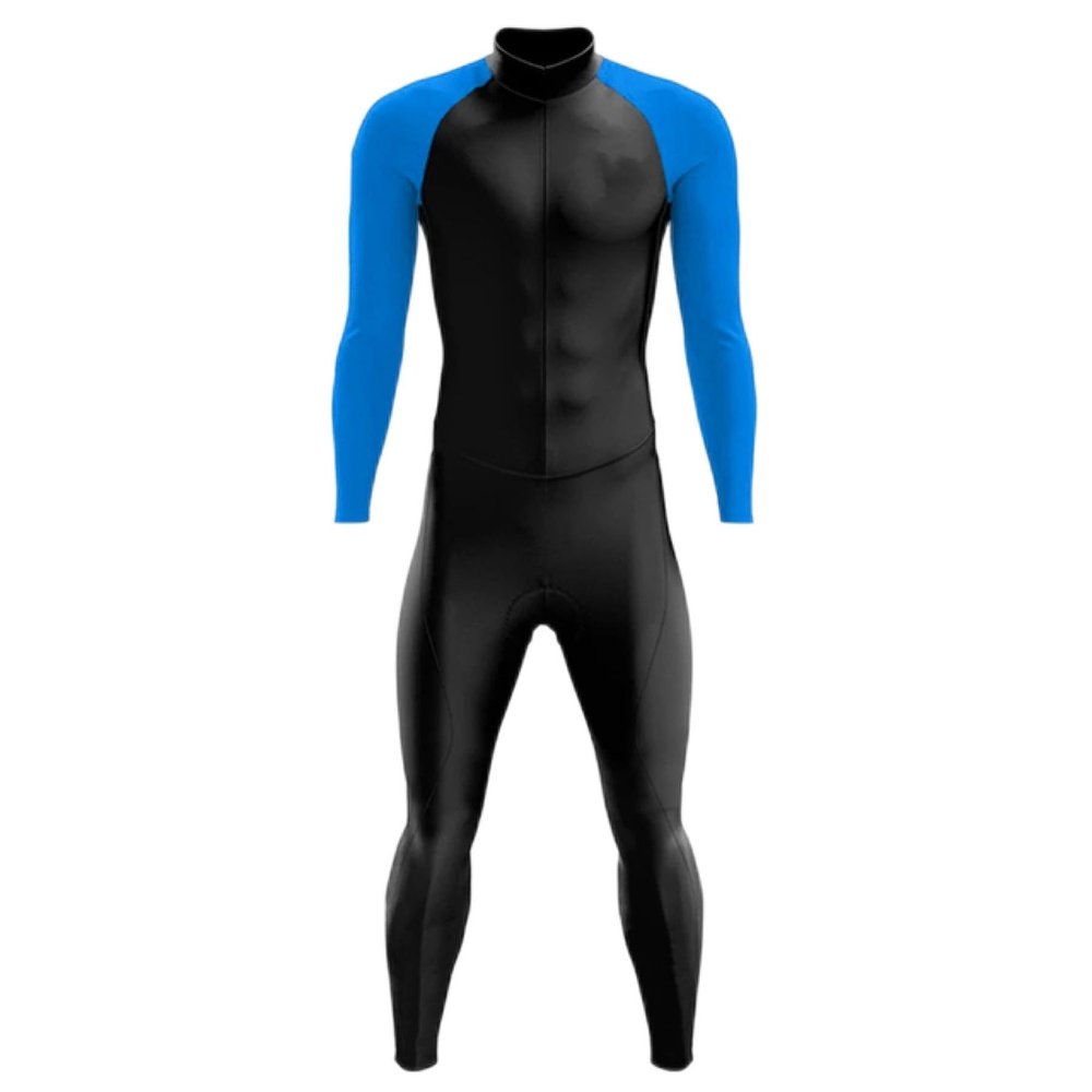Men's Long Sleeve Track Suit Mountain Bike Trisuit Leotard Jumpsuit Cycling Suit Swimsuit Speedsuit (XS-3XL) (S, 6)