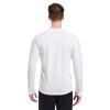 Cagola Men's Fleece Lined Long Sleeve T Shirts Mid-Weight Thermal Crewneck Underwear Pullover Warm Base Layer Tops for Cold Weather White 3XL view 2