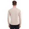 Cagola Men's Fleece Lined Long Sleeve T Shirts Mid-Weight Thermal Crewneck Underwear Pullover Warm Base Layer Tops for Cold Weather Khaki 3XL view 2