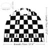 Black and White Layout of A Chess Board Halloween Capes Cosplay Costumes Christmas Dress Up Birthday Party Gift with Cool Funny Cute Print view 2
