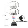 SculPong Portable Basketball Hoop Pool Basketball Hoop Poolside Adjustable Basketball Goal 3.1-4.7 FT view 2