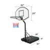 SculPong Portable Basketball Hoop Pool Basketball Hoop Poolside Adjustable Basketball Goal 3.1-4.7 FT view 3