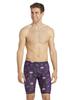 iSwim Varsity Blur Jammer Swimsuit  Mens' Training Swim Shorts, Quick Dry, UPF 50+, Front Lined, Athletic Fit - Purple - 40 view 1