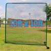 Reidy Sports Baseball & Softball 10 x10 FT Protective Safety Screen Super Duty Steel Frame Construction Nylon Double Up Netting Rubber Wheel Kits Included view 1