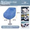 Explore Land Boat Captain Chair Cover - Waterproof 600D Heavy Duty Boat Caption Seat Cover - 24W x 22D x 24H inch, Blue view 2