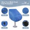 Explore Land Boat Captain Chair Cover - Waterproof 600D Heavy Duty Boat Caption Seat Cover - 24W x 22D x 24H inch, Blue view 4