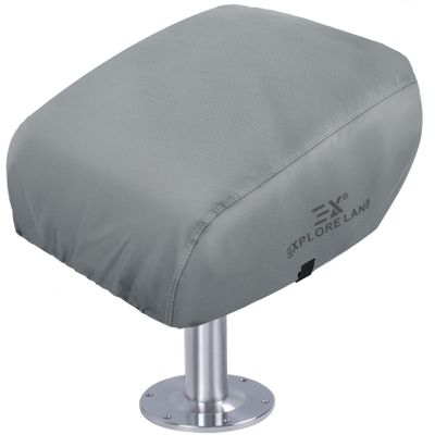 Explore Land Boat Folding Seat Cover - Waterproof 600D Heavy Duty Boat Folding Chair Cover - 18W x 20D x 14H inch, Grey