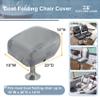 Explore Land Boat Folding Seat Cover - Waterproof 600D Heavy Duty Boat Folding Chair Cover - 18W x 20D x 14H inch, Grey view 2