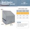 Explore Land Waterproof Boat Center Console Cover Fade Resistant 600D Marine Grade Fabirc Size up to 36"W x 24"D x 42"H, Grey view 2