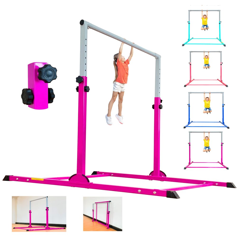 MARFULA Gymnastic Bar for Kids Gymnastic Kip Bar Horizontal Bar Purple Bar Gymnastic Training Equipment for Kids 3-15 Years Home and Club Use