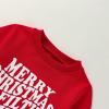 YINGISFITM Toddler Baby Girl Boy Christmas Outfit Crewneck Sweatshirt Long Sleeve Sweater Shirt Pullover Top Fall Clothes (Wine red merry,4-5 Years) view 3