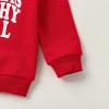 YINGISFITM Toddler Baby Girl Boy Christmas Outfit Crewneck Sweatshirt Long Sleeve Sweater Shirt Pullover Top Fall Clothes (Wine red merry,4-5 Years) view 4