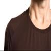 Mr. Davis Comort Fit Premium Bamboo Viscose Traditional Cut Crew Neck Men's Undershirt - Stylish Crew Neck Men's Undershirs with Stretch for a Size XXX-Large in Dark Brown view 4
