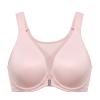 DELIMIRA Women's Front Closure Bras Posture Full Coverage Plus Size Underwire Unlined Back Support Plunge Seamless Bra B-H Cups Gentle Rose 34C view 1