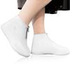 JEVRKAPZ Waterproof Shoe Covers,Upgrade Reusable Rain Shoe Galoshes with Zipper,Resistant Snow Overshoes,Foldable Shoe Protectors,Non-Slip Washable Rain Snow Bowling Travel Indoor Outdoor Overshoe view 1