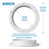 AOWEITOUR 4" 6" 8" Boat Hatch,Deck Plates for Boats,Round Non Slip Inspection Hatch,Detachable Cover, Suitable for Ships, RV, Outdoor Facilities,ABS White Plastic,Attached Screw(1 PCS) view 2