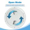 AOWEITOUR 4" 6" 8" Boat Hatch,Deck Plates for Boats,Round Non Slip Inspection Hatch,Detachable Cover, Suitable for Ships, RV, Outdoor Facilities,ABS White Plastic,Attached Screw(1 PCS) view 4
