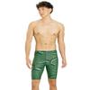 iSwim Men's & Boy's Jammer Swimsuit, UPF 50+ Sun Protection, Durable Polyester Spandex, Adjustable Drawstring Waist, Ideal for Competitive Swimming, Swirl - Green - 38 view 1