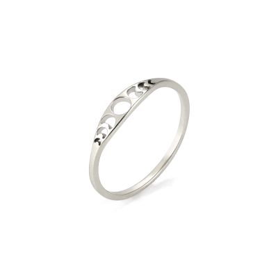 Amaxer Minimalist Phase of the Moon Rings Women Stainless Steel Moon Phase Ring Geometric Crescent Moon Finger Ring Gifts (silver, 7)