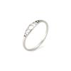 Amaxer Minimalist Phase of the Moon Rings Women Stainless Steel Moon Phase Ring Geometric Crescent Moon Finger Ring Gifts (silver, 7) view 1