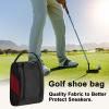 Hoghaki Outdoor Golf Shoes Bags Travel Golf Shoes Bags with Zipper - Zippered Sport Shoes Bag, Outdoor Waterproof Sport Shoes Bag with Ventilation, for Golfers view 3