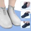 JEVRKAPZ Waterproof Shoe Covers,Upgrade Reusable Rain Shoe Galoshes with Zipper,Resistant Snow Overshoes,Foldable Shoe Protectors,Non-Slip Washable Rain Snow Bowling Travel Indoor Outdoor Overshoe view 4