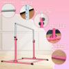 MARFULA Gymnastic Bar for Kids Gymnastic Kip Bar Horizontal Bar Pink Bar Gymnastic Training Equipment for Kids 3-15 Years Home and Club Use view 3