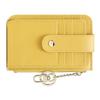 ABCISI Wallet,Card Bag,Small Wallet for Women,Designer Card Holder Purse,Soft PU Leather Zipper Purses,Mini Wallet Coin Pocket,Ladies Wallet,Yellow view 1