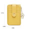 ABCISI Wallet,Card Bag,Small Wallet for Women,Designer Card Holder Purse,Soft PU Leather Zipper Purses,Mini Wallet Coin Pocket,Ladies Wallet,Yellow view 2