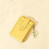 ABCISI Wallet,Card Bag,Small Wallet for Women,Designer Card Holder Purse,Soft PU Leather Zipper Purses,Mini Wallet Coin Pocket,Ladies Wallet,Yellow view 4