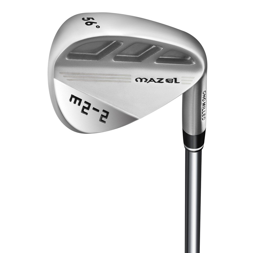 MAZEL M2-1/2 Series Forged Golf Wedge for Men Right Handed - Individual Golf Wedge 52 56 60 Degree,Milled Face for More Spin (M2-2,Silver 56 Degree)