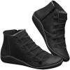Ladmiple Women's Ankle Boots & Booties 7.5 Wide Women's Cowboy Boots Cowgirl Ankle Boots Western Round Toe Pull On Short Booties Fashion Casual High Top Combat Walking Shoes view 1