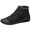 Ladmiple Women's Ankle Boots & Booties 7.5 Wide Women's Cowboy Boots Cowgirl Ankle Boots Western Round Toe Pull On Short Booties Fashion Casual High Top Combat Walking Shoes view 2
