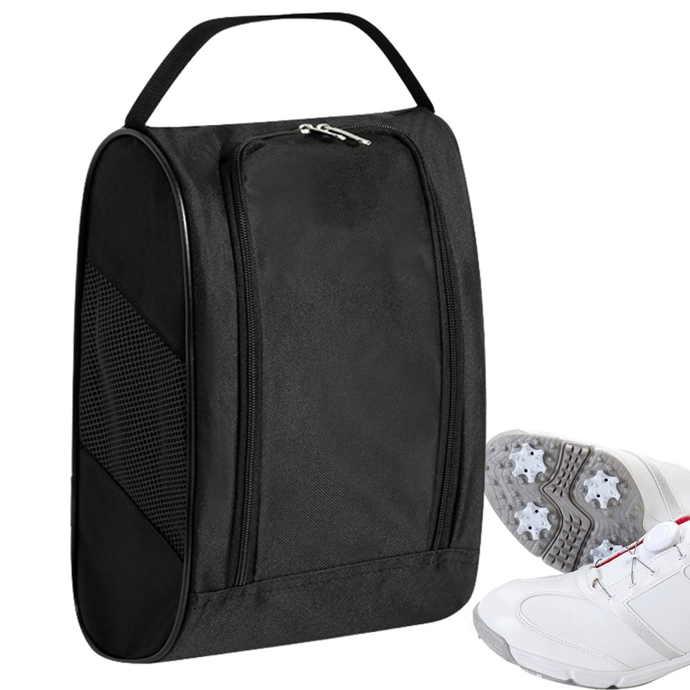 Hoghaki Outdoor Golf Shoes Bags Travel Golf Shoes Bags with Zipper - Zippered Sport Shoes Bag, Outdoor Waterproof Sport Shoes Bag with Ventilation, for Golfers
