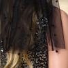 Aularso Black Pearl Veil 118'' Cathedral Wedding Veil Long Bridal Veils 2 Tier Short Veil for Brides Tulle Veils for Halloween (Black-2Tier) view 2