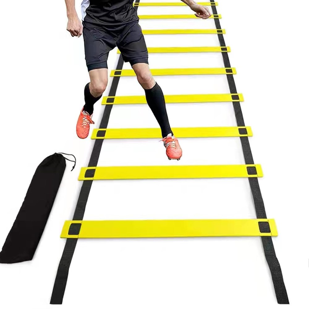 ABPETE Agility Ladder Speed Training Equipment12 Rung 20ft Footwork Ladder with Free Carry BagSpeed Ladder for Football Footwork Exercise,Football Training Equipment