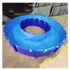 zktoermn Pool Above Ground, Round Children's Pool Canvas Fish Pond Pool Aquarium Pool Pond with Steel Frame and Drain Valve for Ponds Fish Tank Koi Goldfish (Color : Blue, Size : 1.5X0.8M/1400L) view 2