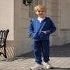 Arshiner Boys' 2 Piece Athletic Tracksuit Jogging Sets Outfit Sweatsuit Zip Up Hoodie and Active Pants for Kids 5-14 Years view 2