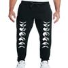 Moon Phase Printed Graphic Men's Unisex Jogger Pants casual sweatpants (XL, Black) view 1