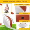 Jenaai 8.27in Autograph Football Official Size 3 Bulk, 12 Pcs, Double Blank view 2