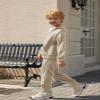 Arshiner Boys' 2 Piece Athletic Tracksuit Jogging Sets Outfit Sweatsuit Zip Up Hoodie and Active Pants for Kids 5-14 Years view 3