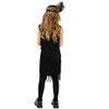 20's Flapper Dresses for Girls 1920s Gatsby Black Flapper Dress Sleeveless Tassel Fringe Dress with Feather Headband Roaring 20s Party Black 4-6 Years view 4
