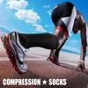 CHARMKING Compression Socks for Women & Men Circulation (3 Pairs) 15-20 mmHg is Best Support for Athletic Running Cycling (2X,Multi 54) view 3