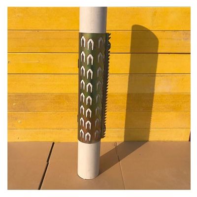 GZHERVICES Anti-Climbing Thorns, Duct Channel Defensive Spikes Drain Pipe Climbing Thorns Spikes Cover Hot Dip Galvanized Anti-Theft Anti Climbing Spikes with Screws (Color : Gold-4pc, Size : 60MM)